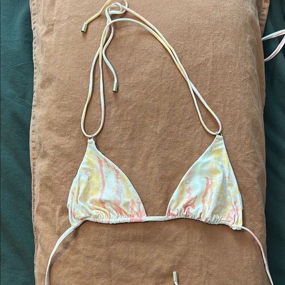 Monday Swimwear Tie-Dye Bikini in Pink and Yellow - Picture 6 of 8